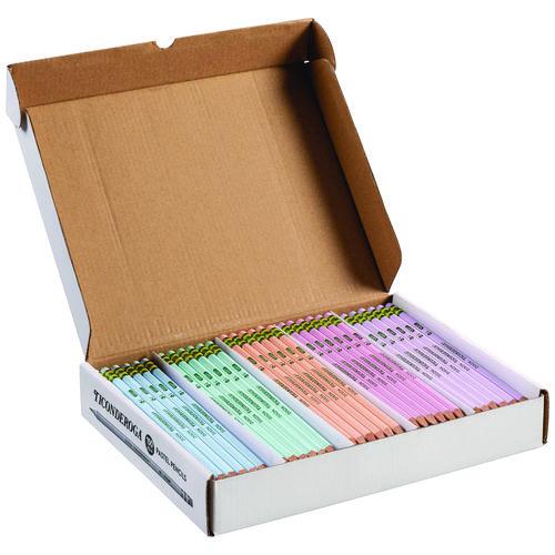 Image of Ticonderoga® X13750 Pre-Sharpened Pencil, 2.2 mm, HB (#2), Black Lead, Pastel Assorted Barrel Colors, 150/Pack
