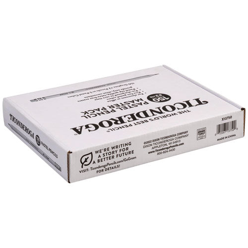 Image of Ticonderoga® X13750 Pre-Sharpened Pencil, 2.2 mm, HB (#2), Black Lead, Pastel Assorted Barrel Colors, 150/Pack