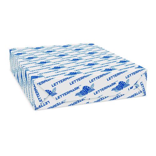 Image of Lettermark 8823 Custom Cut-Sheet Copy Paper, 92 Bright, Micro-Perforated 5.5" from Top, 20lb Bond Weight, 8.5 x 11, White, 500/Ream, 5 RM/CT