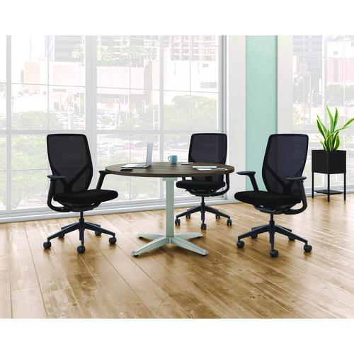 Image of HON® HONFXT0STAMC10T Flexion Mesh Back Task Chair, Supports Up to 300lb, 14.81" to 19.7" Seat Height, Black Seat/Back/Base