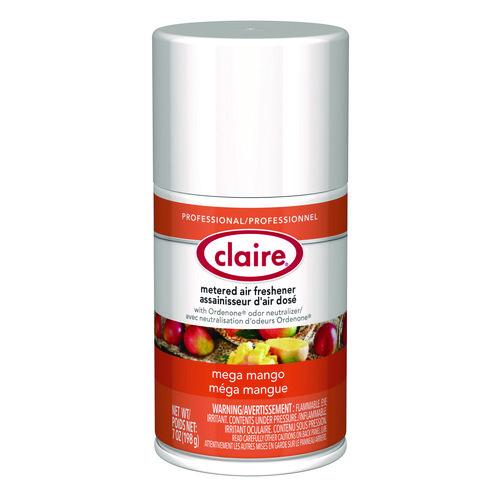 Image of Claire® 1000004796 Metered Air Freshener, Mango, 7 oz Aerosol Spray, 12/Carton