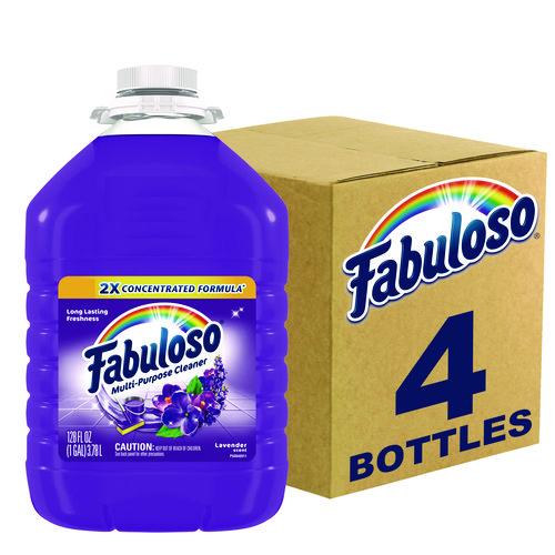 Image of Fabuloso® 153058 Multi-Use Cleaner, Lavender Scent, 1 Gal Bottle, 4/carton