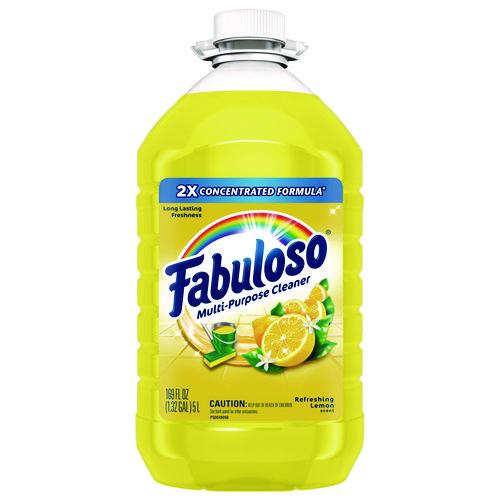 Image of Fabuloso® 61037885 Multi-Use Cleaner, Lemon Scent, 169 Oz Bottle, 3/carton