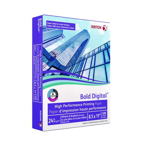 Image of xerox 3R11540 Bold Digital Printing Paper, 98 Bright, 24 lb Bond Weight, 8.5 x 11, White, 500/Ream