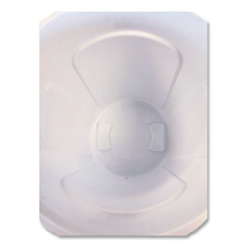 Image of Rubbermaid® Commercial FG261000WHT Vented Round Brute Container, 10 gal, Plastic, White