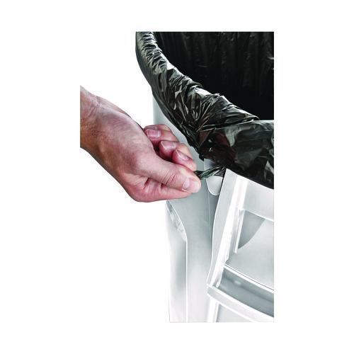 Image of Rubbermaid® Commercial FG262000WHT Vented Round Brute Container, 20 gal, Plastic, White