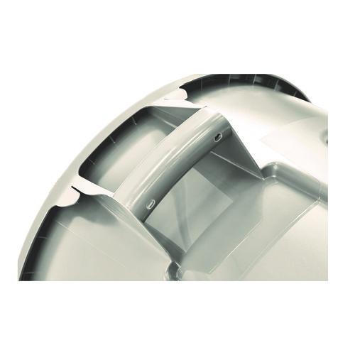 Image of Rubbermaid® Commercial FG263200WHT Vented Round Brute Container, 32 gal, Plastic, White