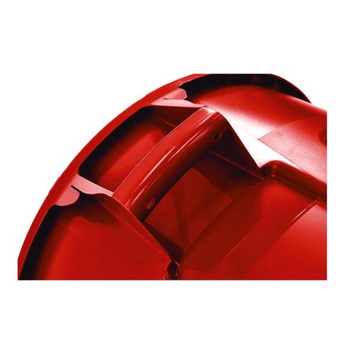 Image of Rubbermaid® Commercial FG263200RED Vented Round Brute Container, 32 gal, Plastic, Red