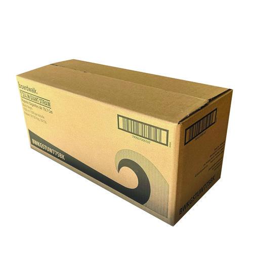 Image of Boardwalk® BWKGSTUW775BK Giant Straws, 7.75", Polypropylene, Black, 150/Pack, 10 Packs/Carton