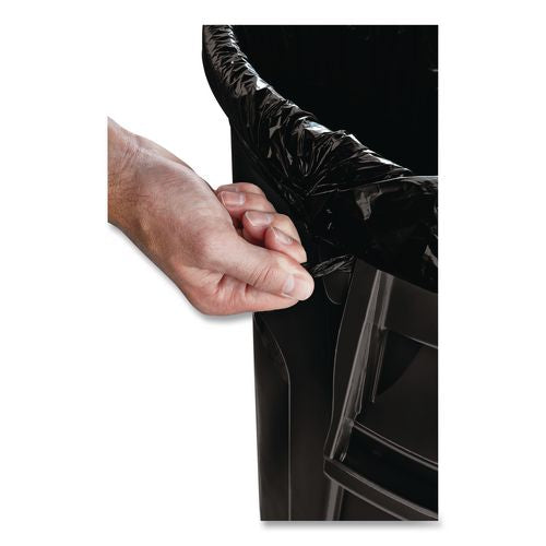 Image of Rubbermaid® Commercial 1779739 Brute Container, 55 gal, Resin, Black, 3/Carton