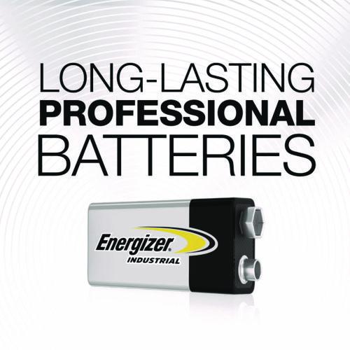 Image of Energizer® EN22 Industrial Alkaline 9v Batteries, 12/box