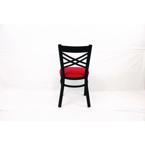 Image of JMC Furniture XCHBVSRED X Series Chair, Supports Up to 300 lb, 18" Seat Height, Red Seat, Black Back, Black Base