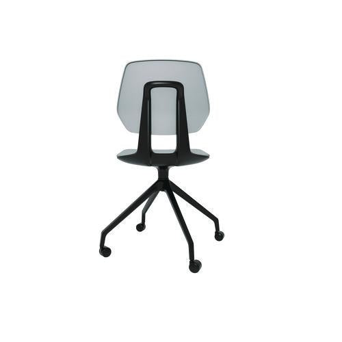 Image of Safco® 7826GR Commute Guest Chair, Supports Up to 275 lbs, 19" Seat Height, Gray Seat, Gray Back, Black Base