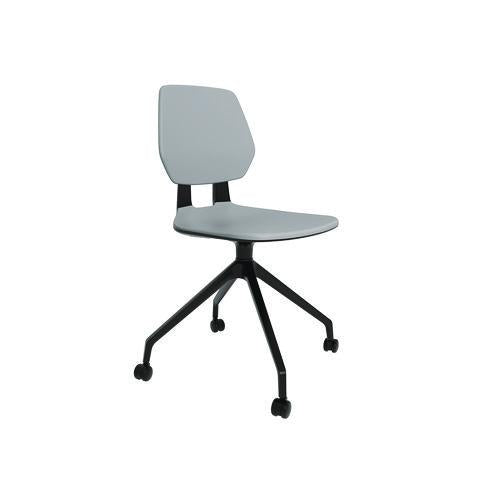 Image of Safco® 7826GR Commute Guest Chair, Supports Up to 275 lbs, 19" Seat Height, Gray Seat, Gray Back, Black Base