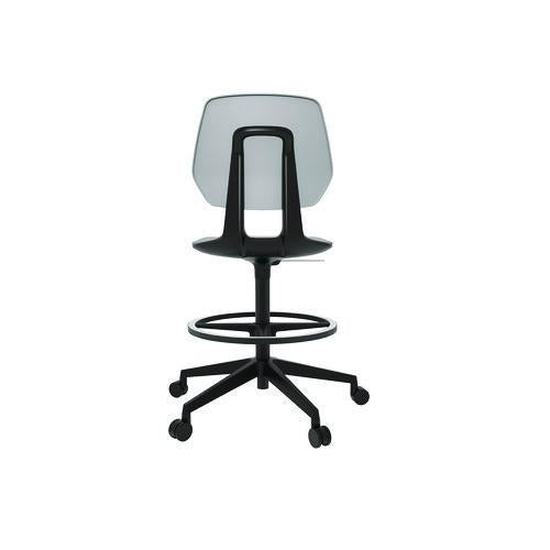 Image of Safco® 7827GR Commute Extended Height Task Chair, Supports Up to 275 lb, 18.25" to 22.25" Seat Height, Gray/Black