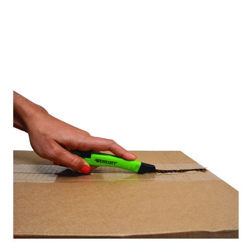 Image of Westcott® 17969 Safety Ceramic Blade Box Cutter, 0.5" Blade, 5.7" Plastic Handle, Green