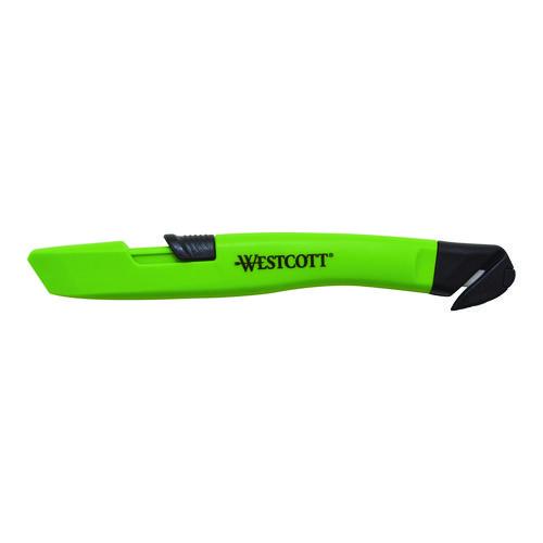 Image of Westcott® 17969 Safety Ceramic Blade Box Cutter, 0.5" Blade, 5.7" Plastic Handle, Green
