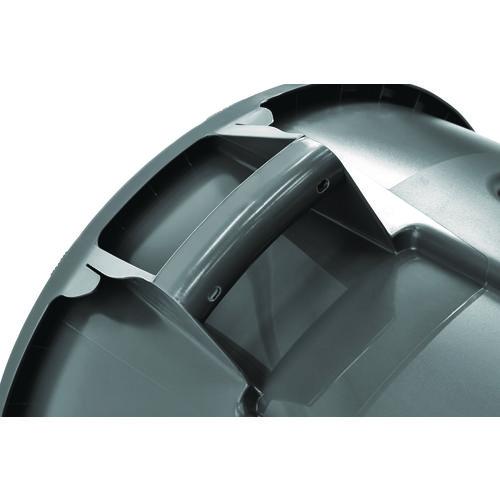 Image of Rubbermaid® Commercial FG263200GRAY Vented Round Brute Container, 32 gal, Plastic, Gray
