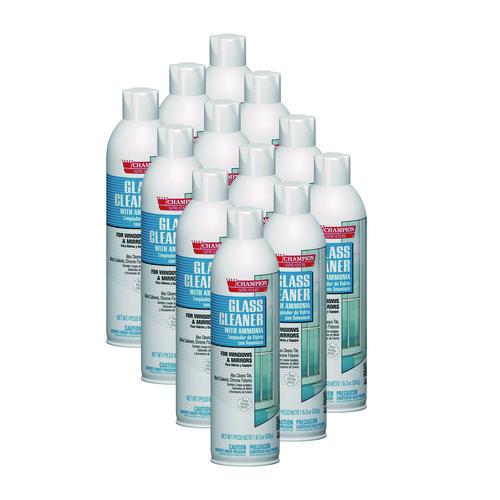 Image of Chase Products CHA 5151 Champion Sprayon Glass Cleaner With Ammonia, 19 Oz Aerosol Spray, 12/carton