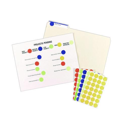 Image of Avery® 05463 Printable Self-Adhesive Removable Color-Coding Labels, 0.75" dia, Green, 24/Sheet, 42 Sheets/Pack, (5463)