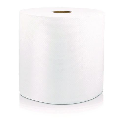 Image of Livi® VPG Select 46529 Hard Wound Roll Towel, 1-Ply, 8" x 800 ft, White, 6/Carton