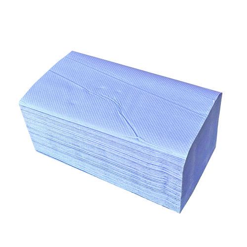Image of Boardwalk® BWK6191 Windshield Paper Towels, 9.05 x 10, Blue, 250/Pack, 9 Packs/Carton