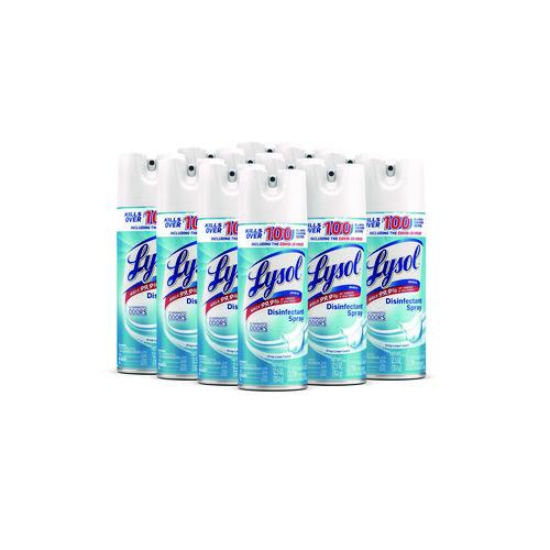 Image of LYSOL® Brand 19200-74186 Disinfectant Spray, Crisp Linen Scent, 12.5 Oz Aerosol Spray, 12/carton