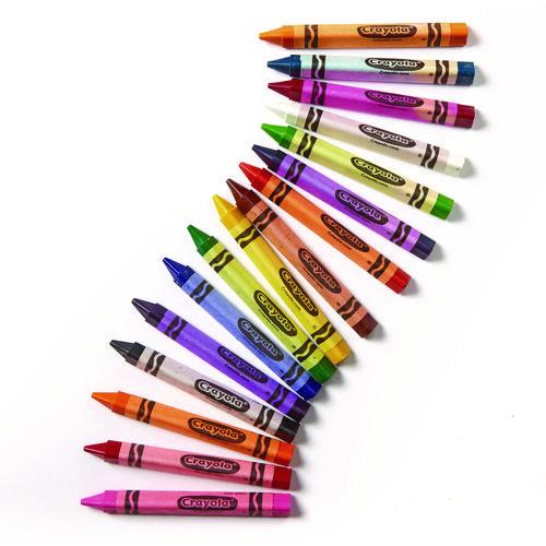 Image of Crayola® 524016 16-Color Triangular Crayons, Regular Size, 0.75" x 4", 16 Assorted Colors, 16/Box