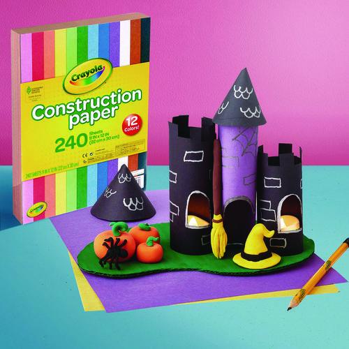 Image of Crayola® 99-3200 Construction Paper, 9 x 12, Assorted Colors, 240 Sheets/Pack