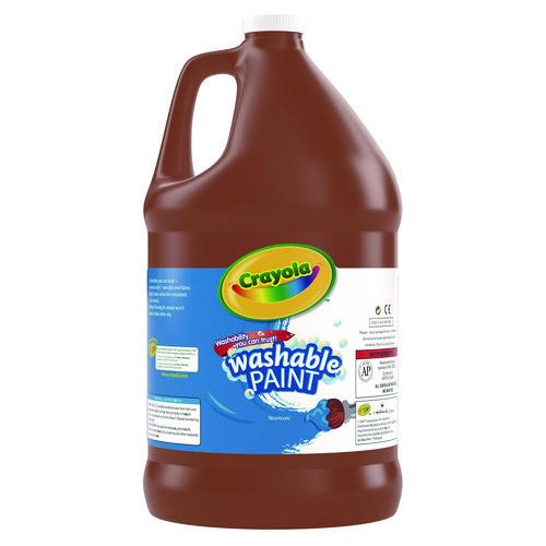 Image of Crayola® 54-2128-007 Washable Paint, Brown, 1 Gal Bottle