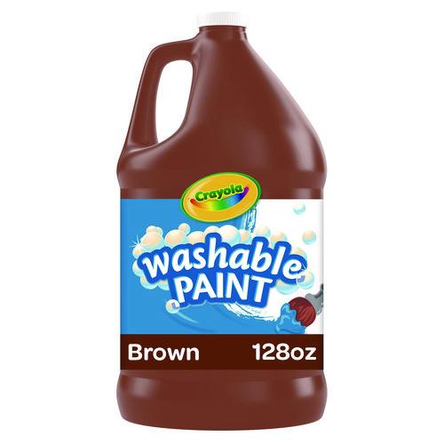 Image of Crayola® 54-2128-007 Washable Paint, Brown, 1 Gal Bottle