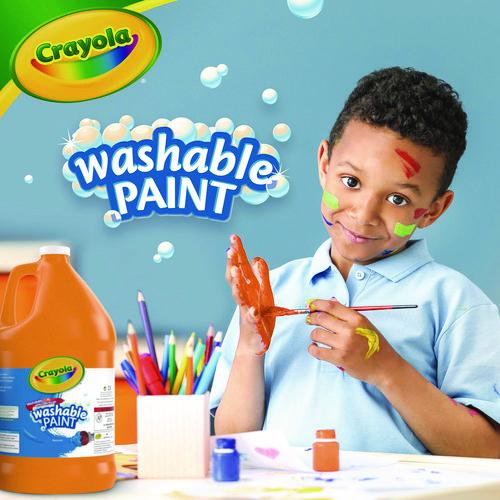 Image of Crayola® 54-2128-036 Washable Paint, Orange, 1 Gal Bottle