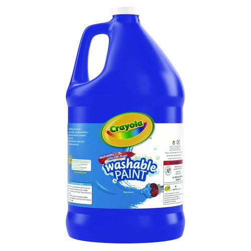 Image of Crayola® 54-2128-042 Washable Paint, Blue, 1 Gal Bottle