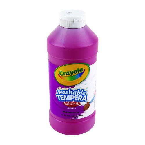 Image of Crayola® 543115069 Artista Ii Washable Tempera Paint, Magenta, 16 Oz Bottle