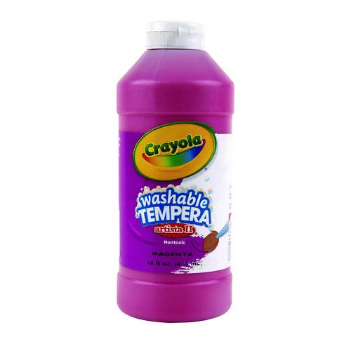 Image of Crayola® 543115069 Artista Ii Washable Tempera Paint, Magenta, 16 Oz Bottle