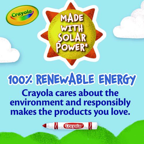 Image of Crayola® 58-7800-051 Broad Line Washable Markers, Broad Bullet Tip, Black, 12/box