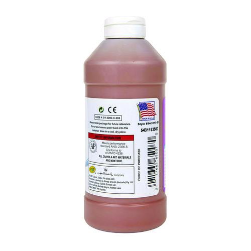 Image of Crayola® 543115007 Artista Ii Washable Tempera Paint, Brown, 16 Oz Bottle