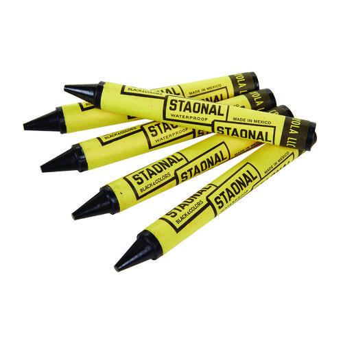 Image of Crayola® 5200023051 Staonal Marking Crayons, 0.56" x 5", Black, 8/Box