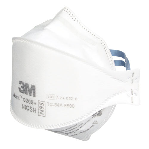 Image of 3M 9205+ Aura Particulate Respirator 9205+, Standard Size, 12/Carton