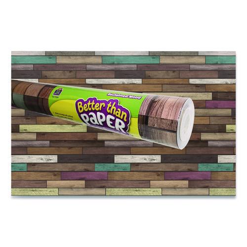 Image of Teacher Created Resources TCR77399 Better Than Paper Bulletin Board Roll, 4 Ft X 12 Ft, Reclaimed Wood
