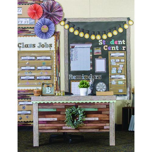 Image of Teacher Created Resources TCR77399 Better Than Paper Bulletin Board Roll, 4 Ft X 12 Ft, Reclaimed Wood