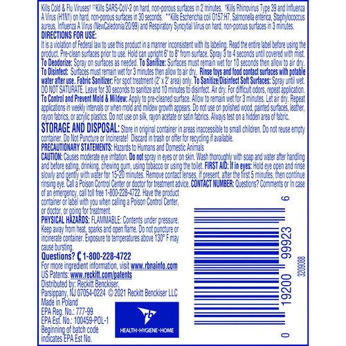Image of LYSOL® Brand 19200-99923 Disinfectant Spray To Go, Crisp Linen Scent, 1.5 oz Aerosol Spray, 12/Carton