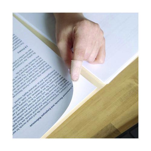 Image of LEE 41070 Micro-Gel Fingertips, Size 12, Large, Clear, 12/Pack