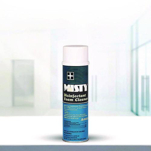 Image of Misty® 1001907 Disinfectant Foam Cleaner, Fresh Scent, 19 Oz Aerosol Spray, 12/carton
