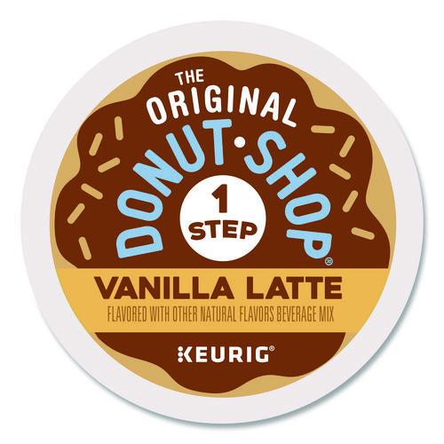 Image of The Original Donut Shop® 5000341533 Vanilla One Step Latte K-Cup, 20/Box