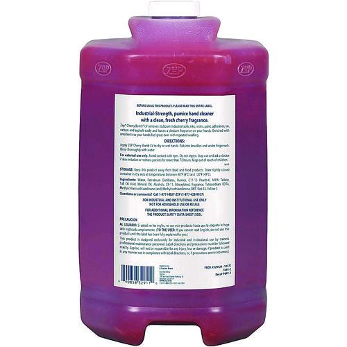 Image of Zep® 95124 Cherry Bomb Hand Cleaner Refill, Cherry Scent, 1 gal, 4/Carton
