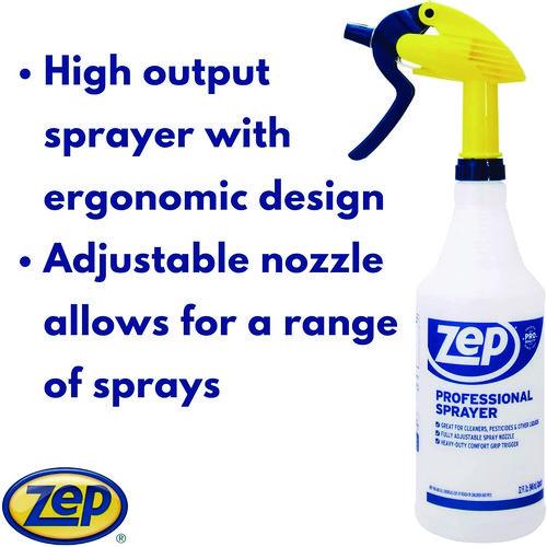 Image of Zep Commercial® HDPRO36 Professional Spray Bottle, 32 Oz, Blue/gold/clear, 36/carton