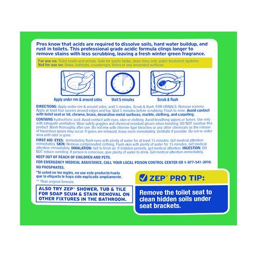 Image of Zep® ZUATBC32 Acidic Toilet Bowl Cleaner, Mint, 32 Oz Bottle