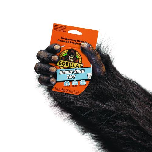 Image of Gorilla® 100925 Double-Sided Tape, 3" Core, 1.4" x 8 yds, Gray