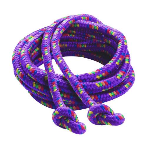 Image of Champion Sports Braided Nylon Jump Ropes, 8 Ft, Assorted, 6/pack